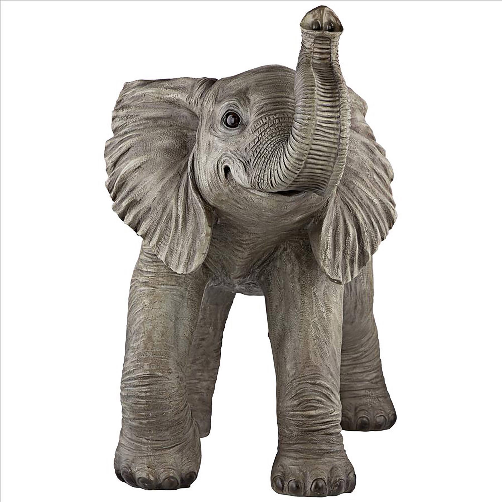 Design Toscano 28" Eshe the Exuberant Elephant Garden Statue